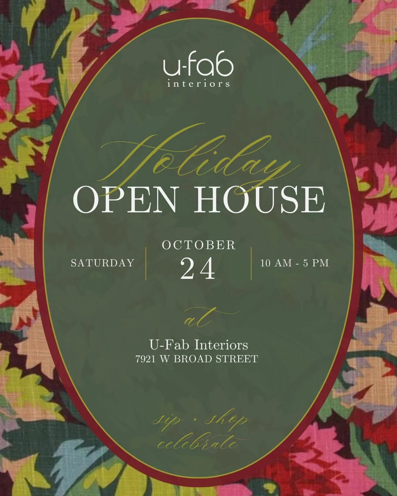 Save the date: Our Holiday Open House is coming up, and we&rsquo;d love to celebrate the season with you!

Join us for a festive day of holiday shopping, seasonal inspiration, refreshments, and plenty of cheer in out showroom-turned-winter wonderland