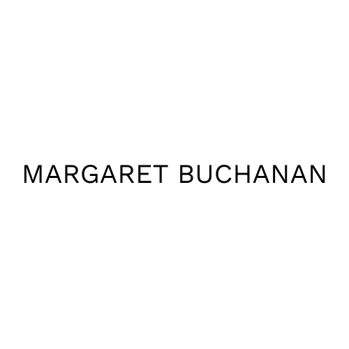 Text that reads 'MARGARET BUCHANAN' on a plain white background.