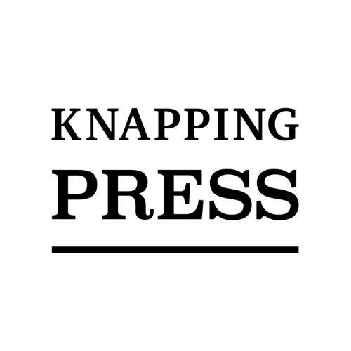 Text that reads "Knapping Press" with a horizontal line underneath.