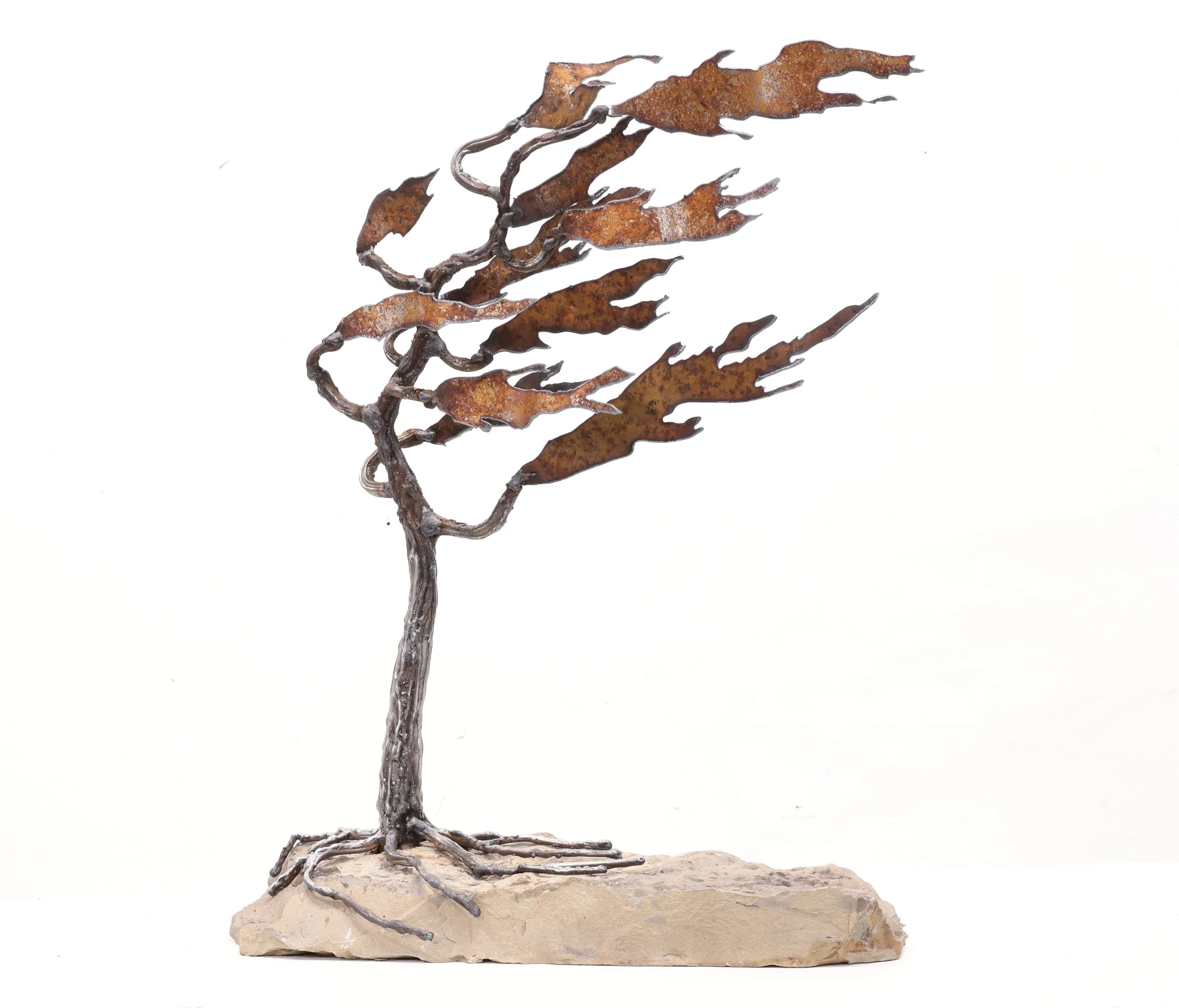 Rooted on a Rock #26-154  
17"x13"x5"          
Steel + stone  
$ 850    