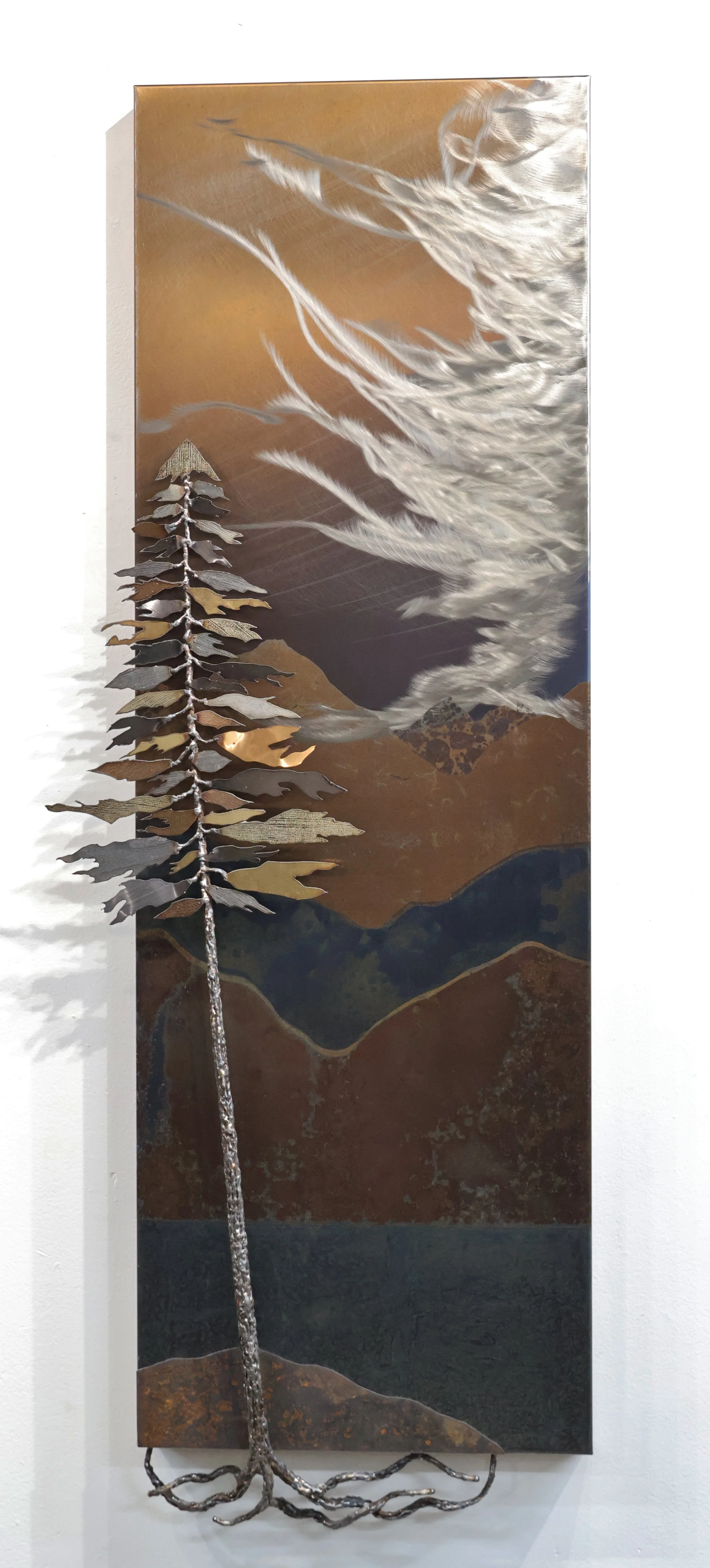 Rooted on a Rock #25-541   
50"x18"x20"          
stainless steel 
$ 2,900        