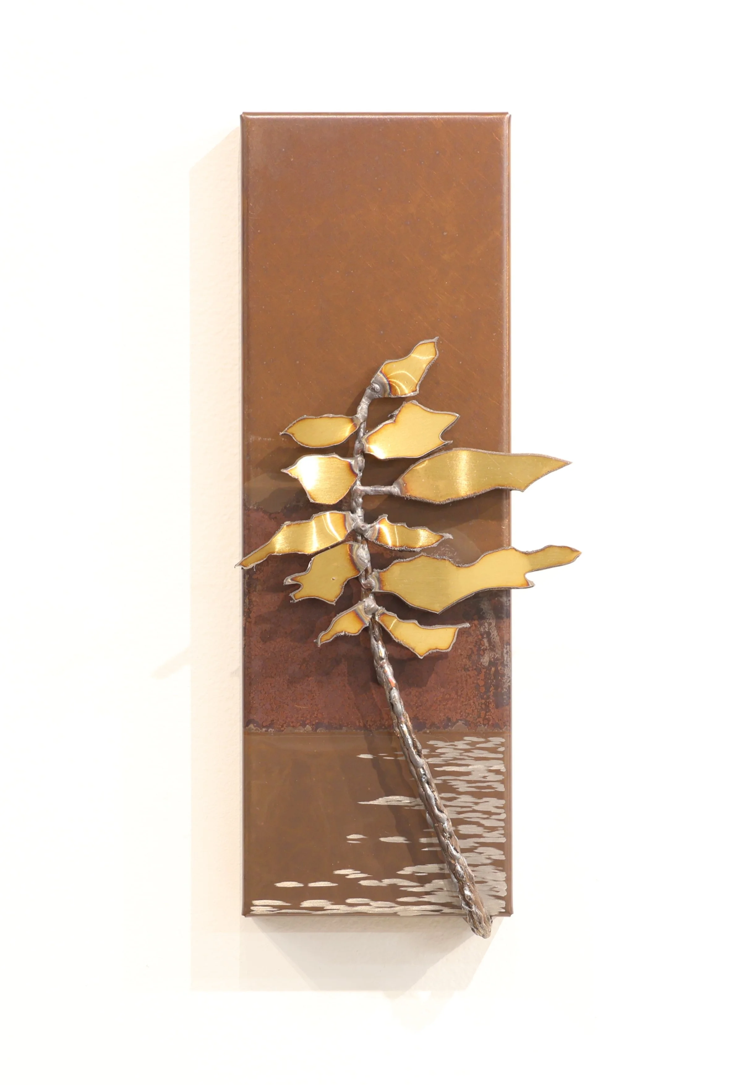 Landscape    
12"x6"x1"          
steel and stainless steel  
$ 350    
