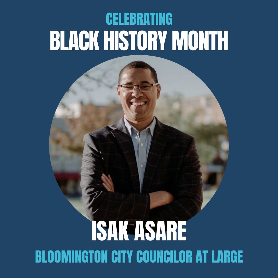 This Black History Month, MCDP is honoring black figures in our community. Our first feature is Isak Asare, who is an at-large city councilor in Bloomington. He was elected November 2023, and this is his first term in office.
With a career focused on