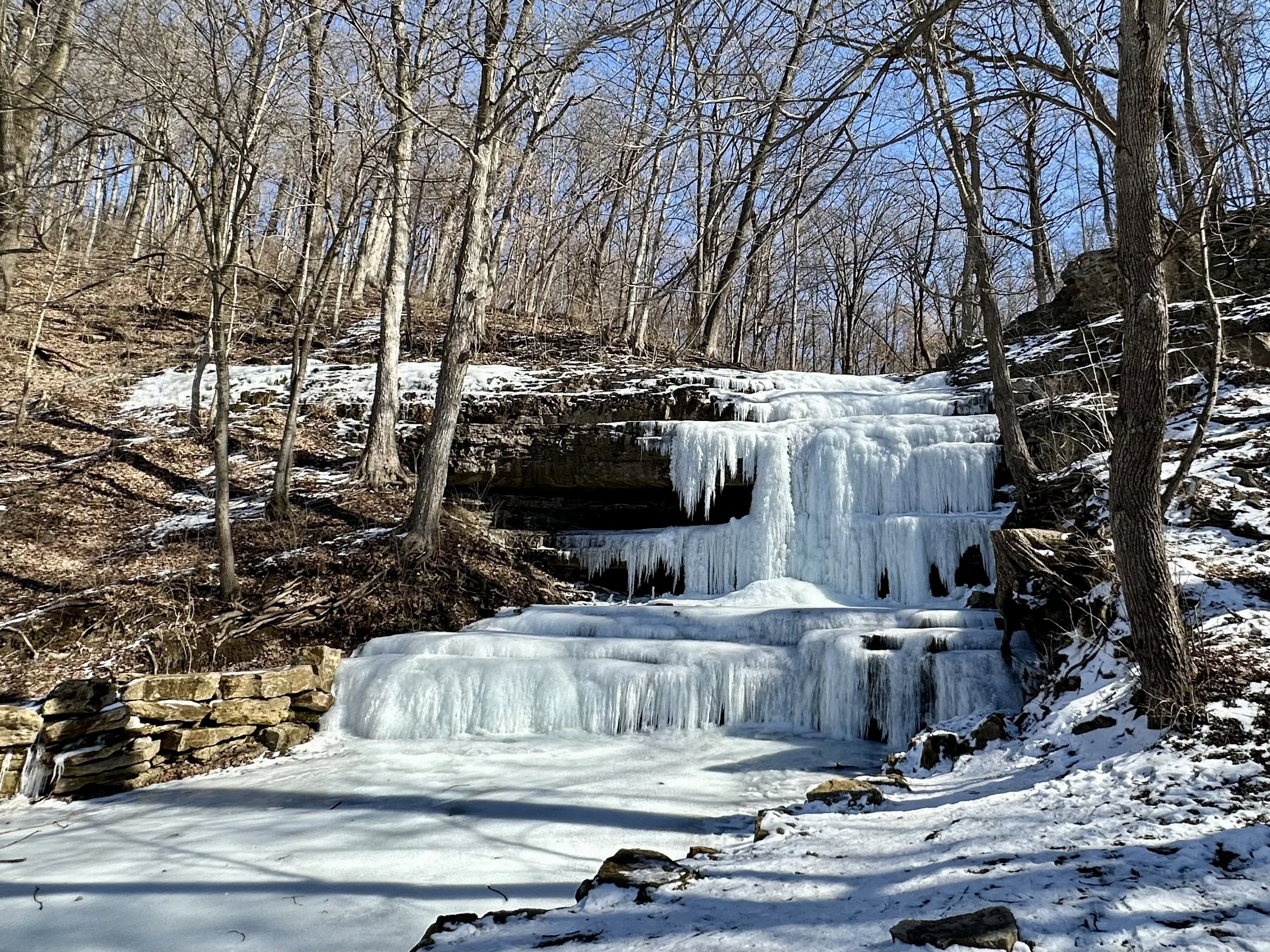  Waterfall Creve Coeur Lake  
February 2025 
Photo by LaNor Maune