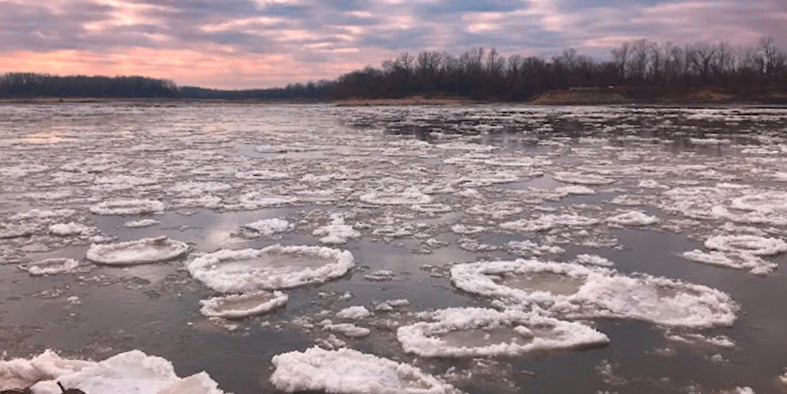  Beautiful Ice Pancake-Filled Missouri River  
Prairie Fork Conservation Area 
January 2018 
Photo by Kim Funcik