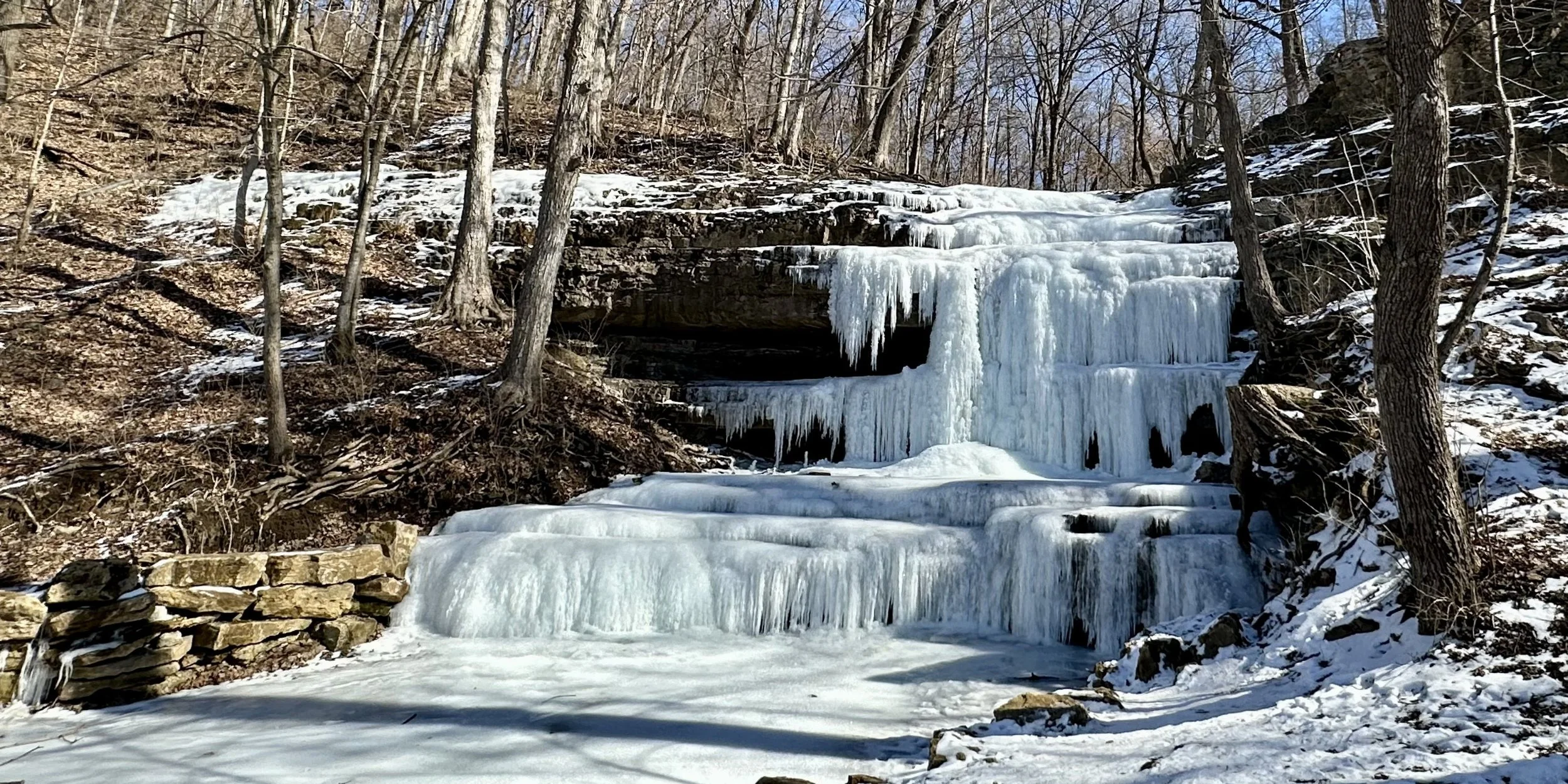  Waterfall Creve Coeur Lake  
February 2025 
Photo by LaNor Maune