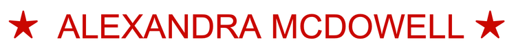 alexandra mcdowell