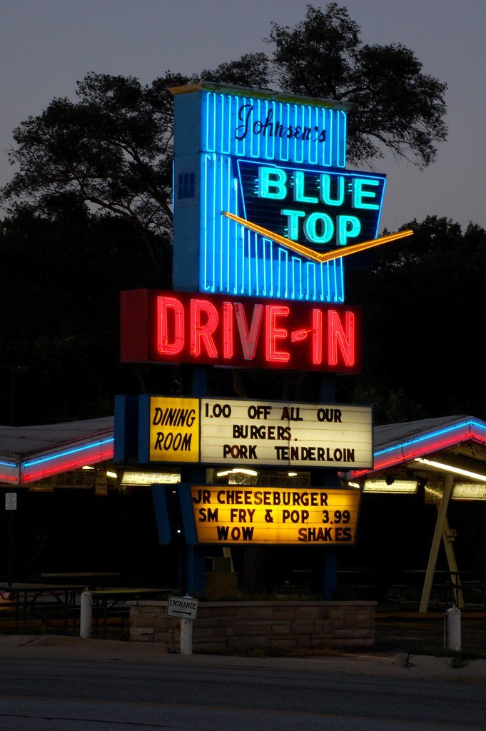 Blue Top Drive In