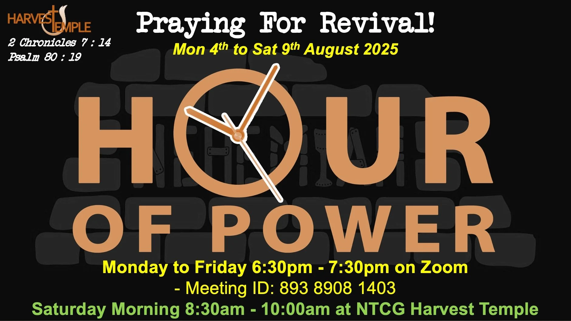 Hour of Power Prayer - August