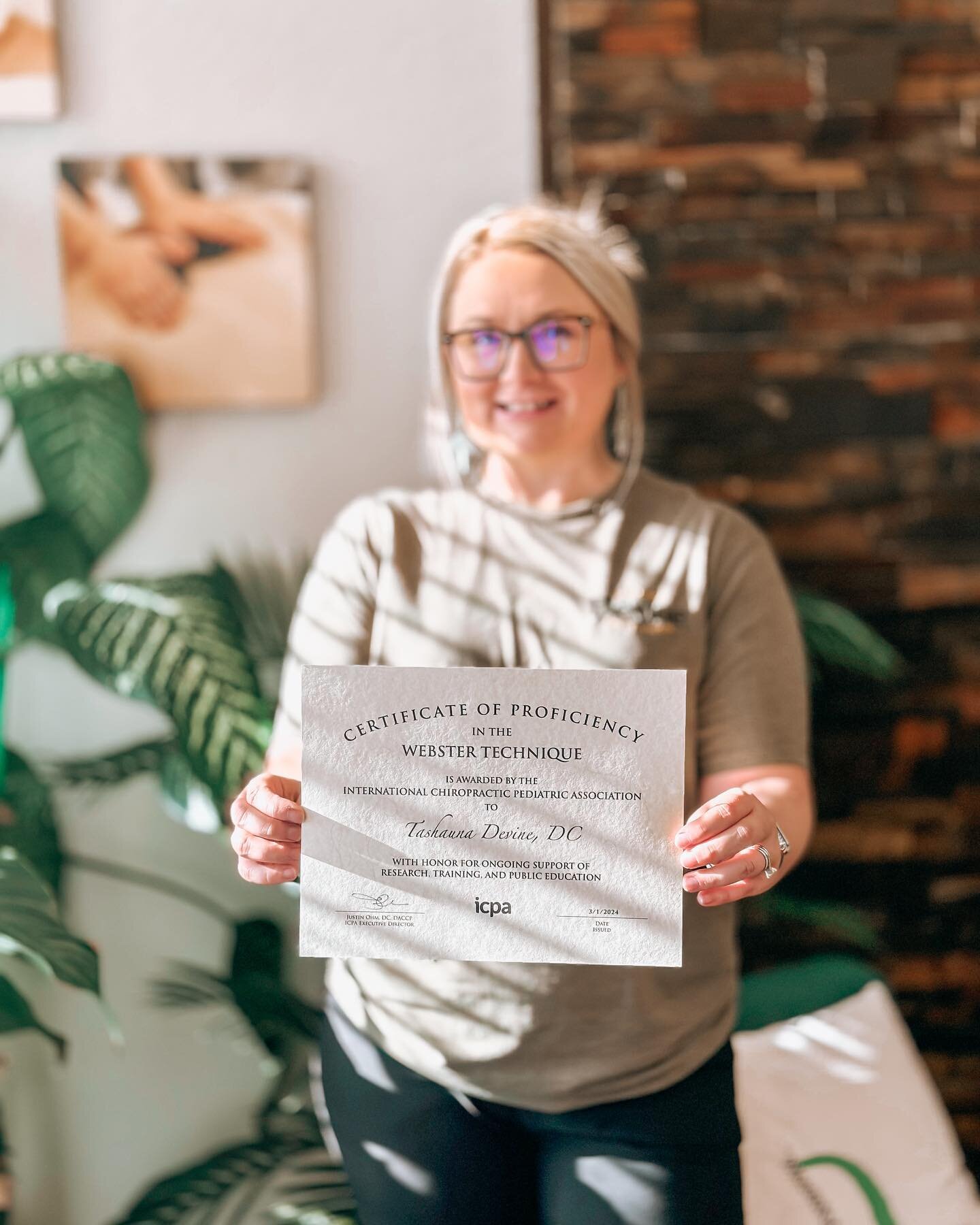 You&rsquo;re officially official when you get your certificate in the mail right? Dr. Devine is Webster Certified and has already had the opportunity to serve so many mommas and babies in our small community! Want to learn more about Webster and how 