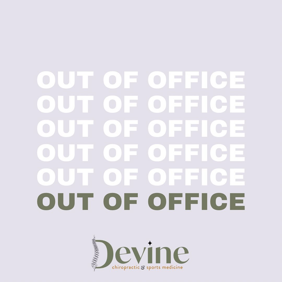 Reminder: Doc with be gone Thursday afternoon and all day Friday. Make sure to book your appointment before the spots fill up. Bre will still be in office serving up electrolytes before the hot weather rolls in and Mik will still be massaging.