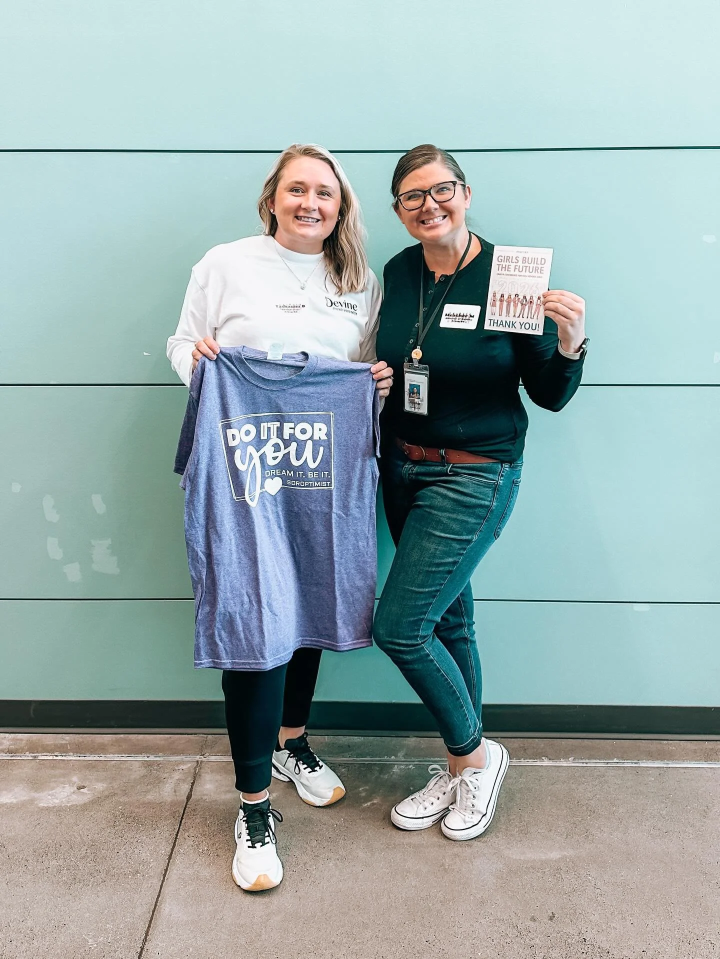 Dr. Devine and her Sister got to be part of the @soroptimist_moseslake event today, Dream It, Be It. They got to talk to girls about their careers, how they got there, and encourage them to ask questions+grow their minds. What a great day! Thank you 