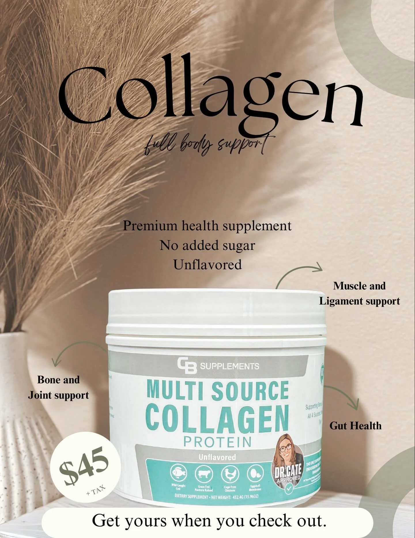 Have you ever wondered why we love this brand so much? This is why. It supports the body we use every day. Not just hair, skin, and nails. It support your gut, joints, ligaments, muscles, ect. Pick yours up today!