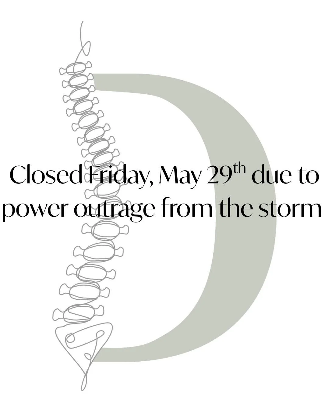 As of this morning, we are closed. If we get power back on today, we will let you know.