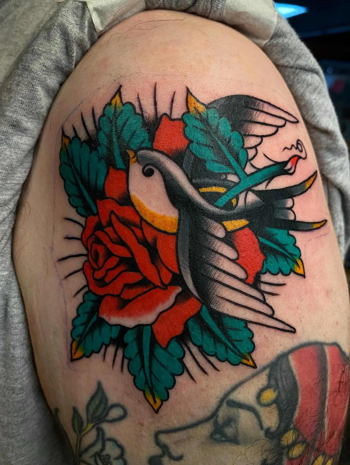 New growth for Tradd and a nearly content feline for Kelly.
Thanks to both of you and everyone else who gets tattooed!
Appointments always available at @sickleandmoontattoo