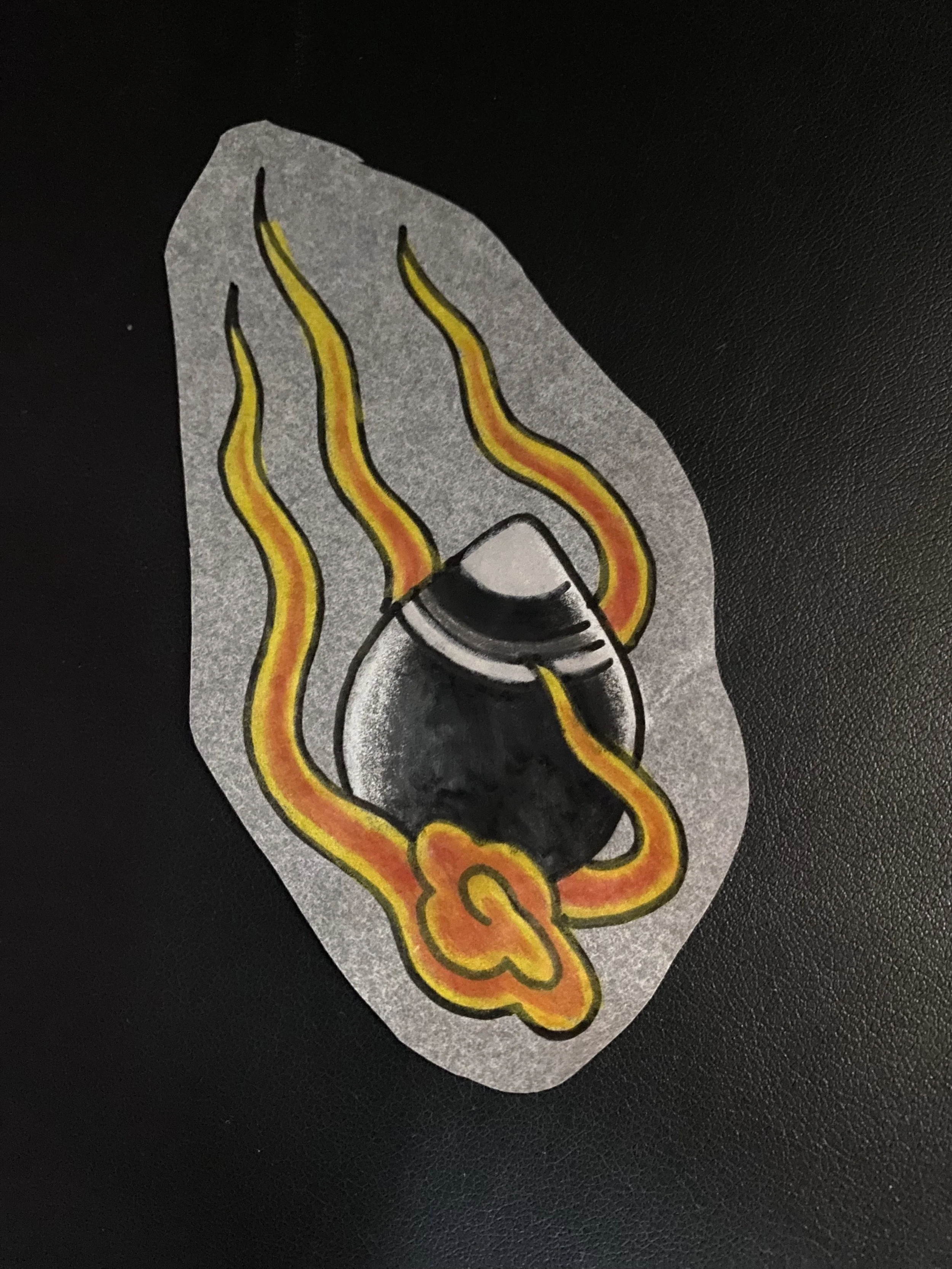 3 ish inches tall. Easy to place anywhere! Black and gray or other color options available, but this one is pretty tight and you know it!