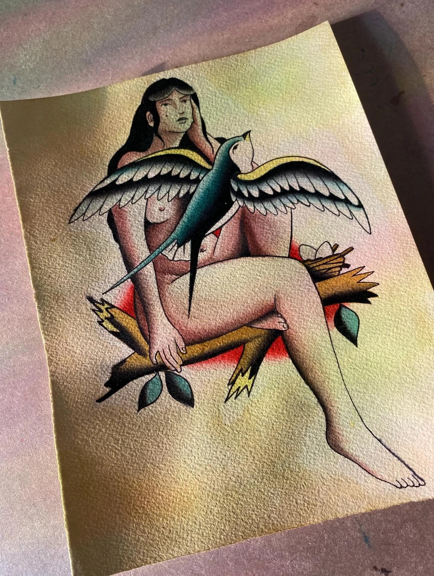 About 7/8 inches tall. Perfect for torso, upper thigh, upper outer arm, or the side of a calf. Available in black and gray if preferred.