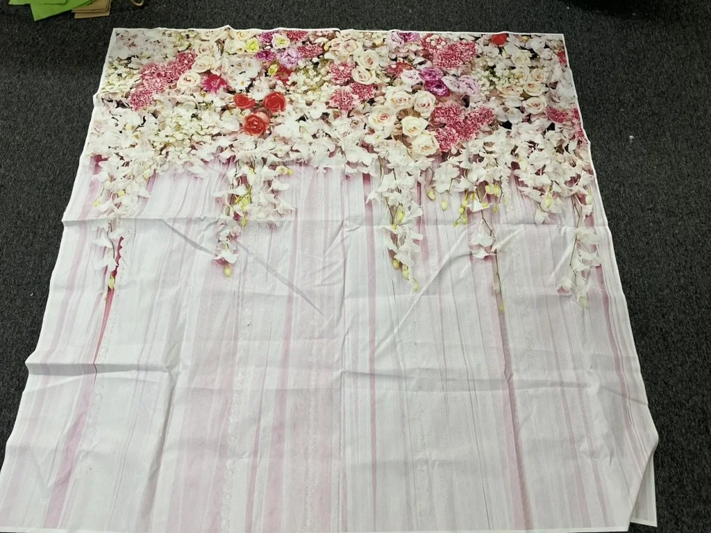 Floral Fabric Backdrop