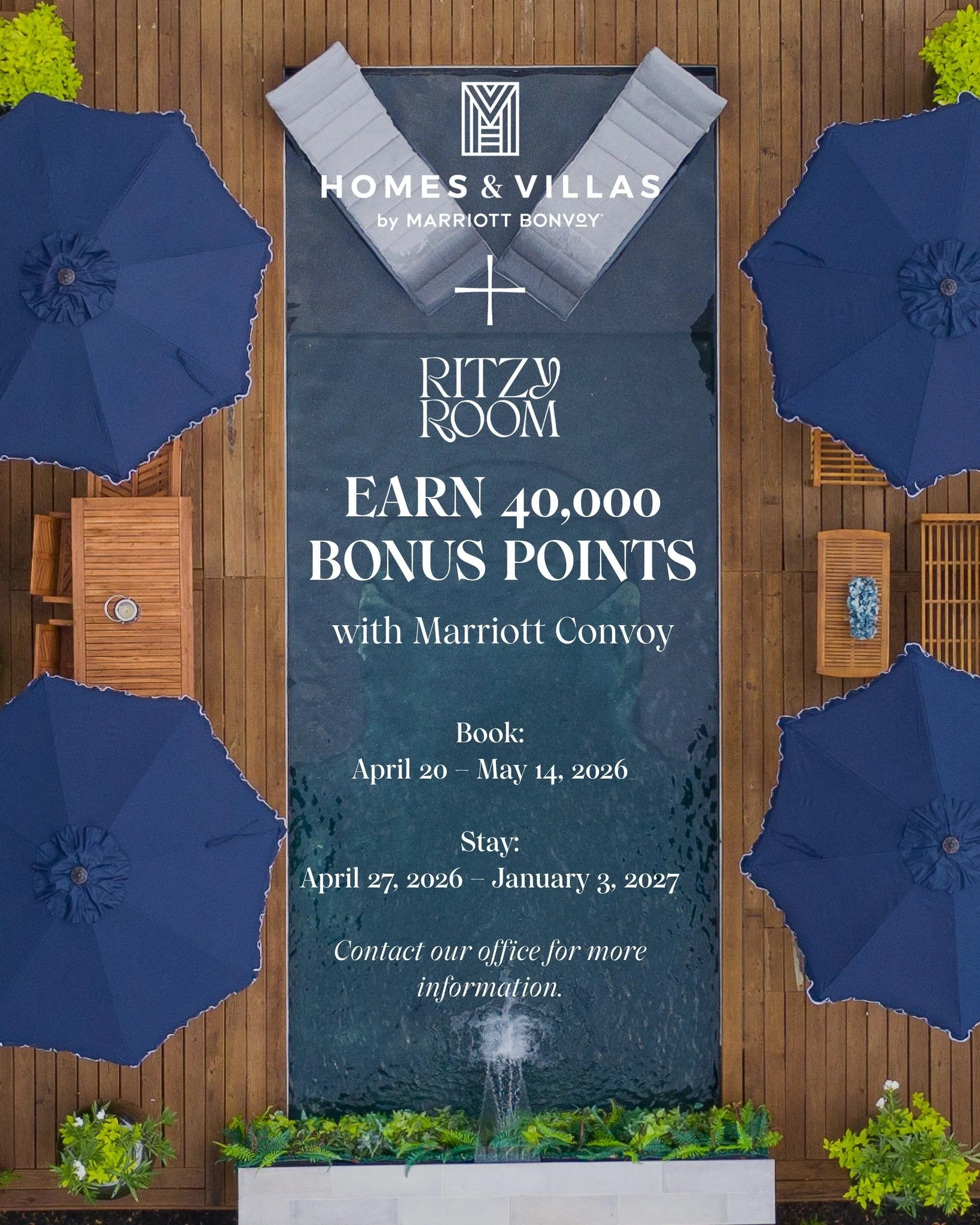 Your next work trip could come with a lot more than just a stay. ✨
Book a stay with Homes &amp; Villas by Marriott Bonvoy
 through Ritzy Room and earn up to 40,000 bonus Marriott Bonvoy points while enjoying fully furnished luxury living in Dallas.

