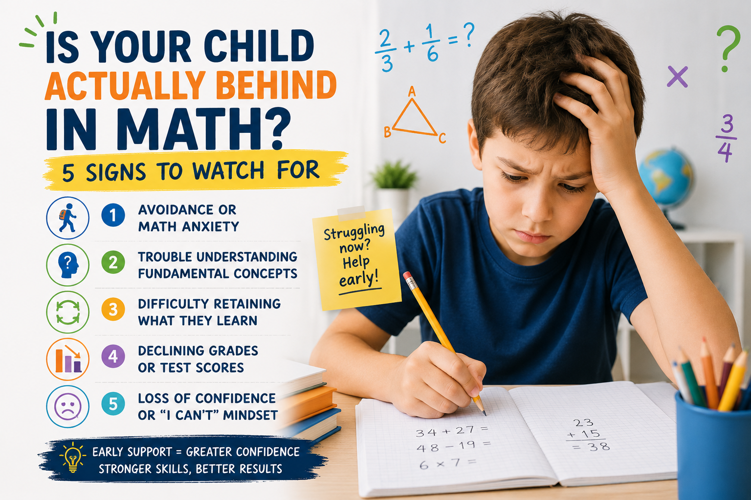 Is Your Child Actually Behind in Math? 5 Signs to Watch For