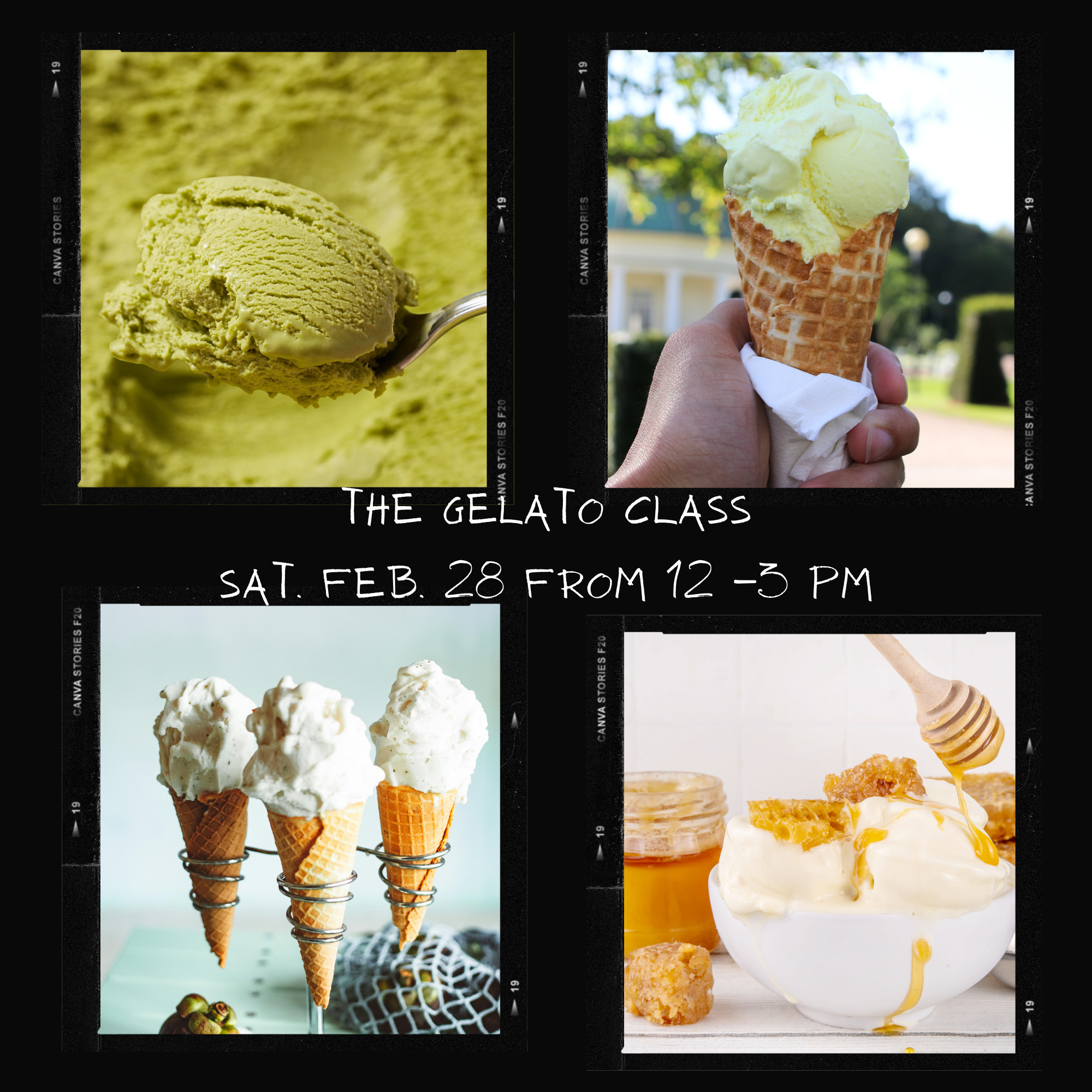 The Gelato Class - Sat. Feb. 28 from 12-3pm
