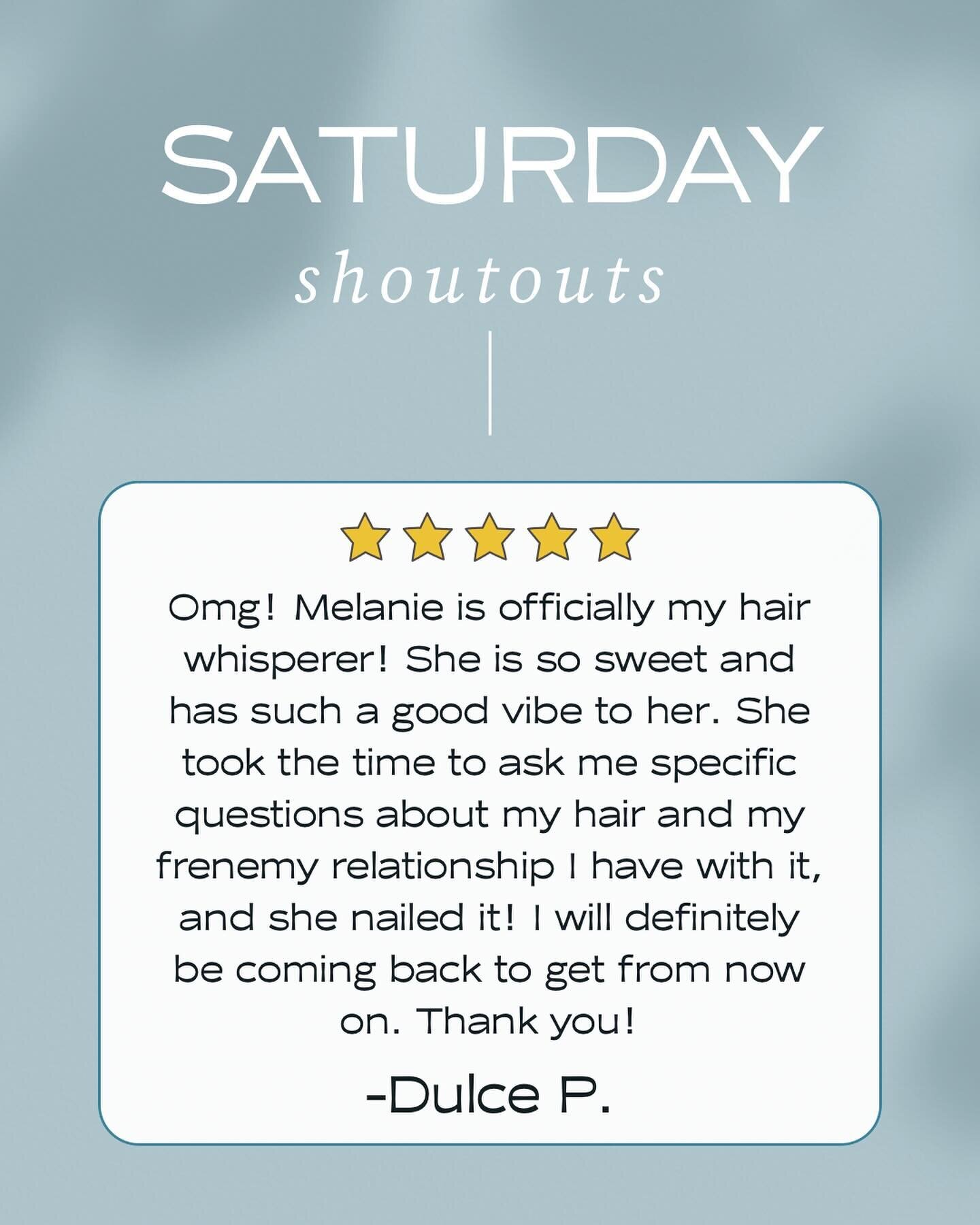 Saturdays are for shoutouts and sharing the love!
Shoutout to @mels.jazzyhair from The Woodlands and @emilypolnickhair from Magnolia🤍
You ladies are killing it!!! 🤩👏🏼

If you&rsquo;re one of their clients, show Melanie and Emily love in the comme