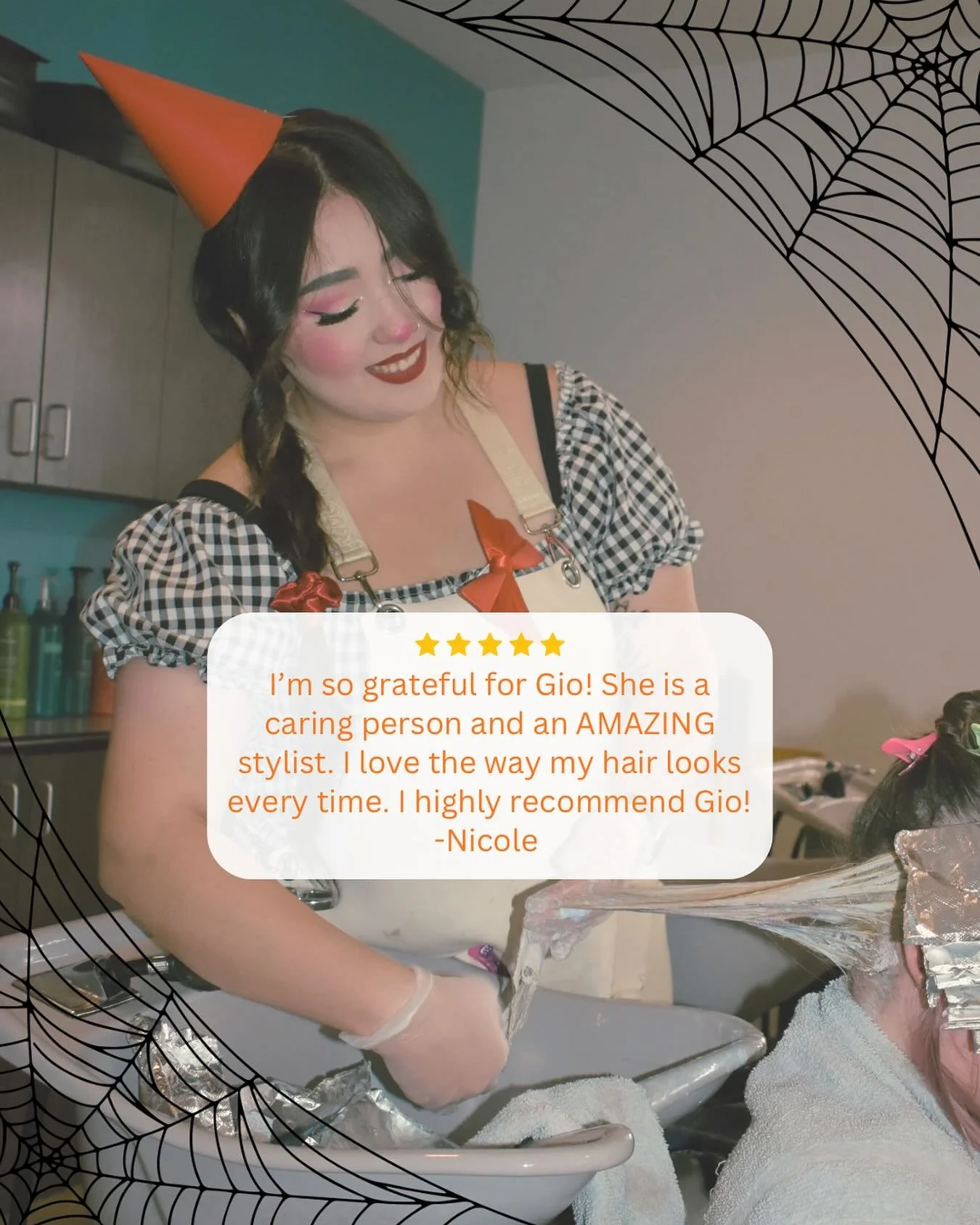No tricks&hellip; just treats!🎃 See what our boo-tiful client Nicole has to say about @giovannidelarosahair 🥰

We love reading your reviews! Make sure to leave one next time you&rsquo;re with us 🧡

Experience Gio&rsquo;s expertise by booking your 