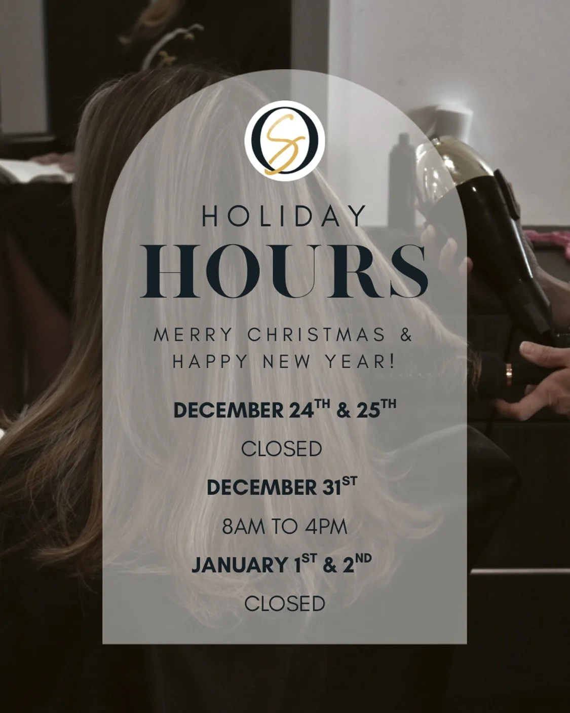 12 days till Christmas! Have you reserved a little pampering for yourself? You deserve it😍 

Comment &ldquo;Book&rdquo; and we&rsquo;ll get you in before the holiday chaos! On Stage Salons will be closed December 24th &amp; 25th 🎄 

We&rsquo;d love