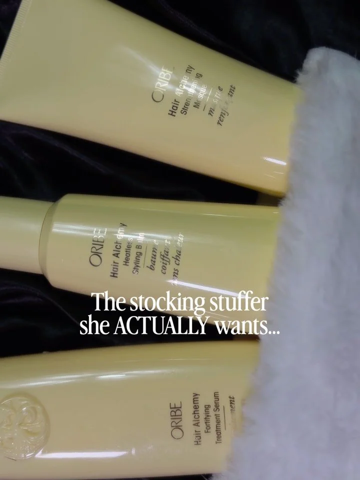 Buy Two Get One Oribe Collection starts Monday the 22nd! There&rsquo;s still time to get her the stocking stuffer she ACTUALLY wants...🎁

Hair Alchemy - the PERFECT trio for stronger, fuller, hair that shines BRIGHT. 🤩✨

Exactly what she&rsquo;s be