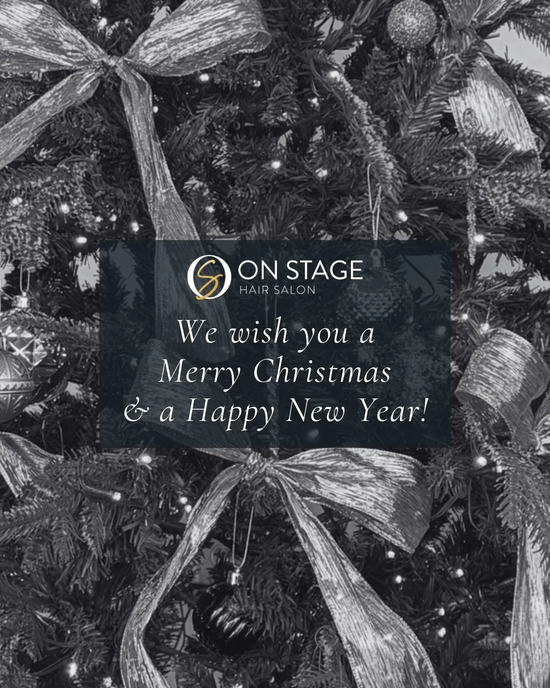 From all of us at On Stage, we wish you a Merry Christmas and a Happy New Year! To every client that walks through our doors, to our receptionists that greet them, to our amazing assistants and stylists who make On Stage salons the best in the Woodla
