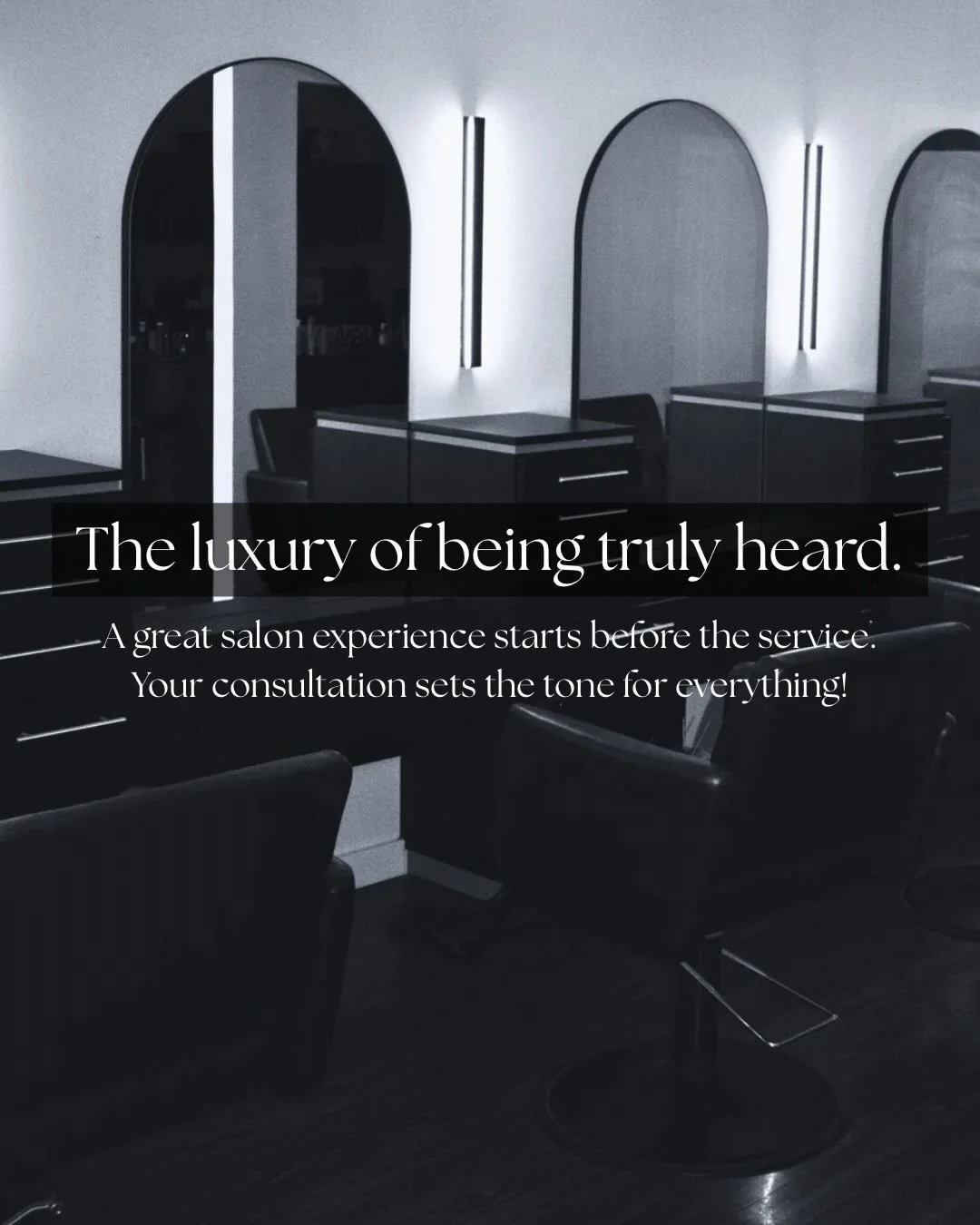 Your hair journey shouldn&rsquo;t be a guessing game. ✨
The secret to a &ldquo;Pinterest-perfect&rdquo; result isn&rsquo;t just the technique&hellip; it&rsquo;s the conversation that happens before our stylists ever touch your hair.

The consultation