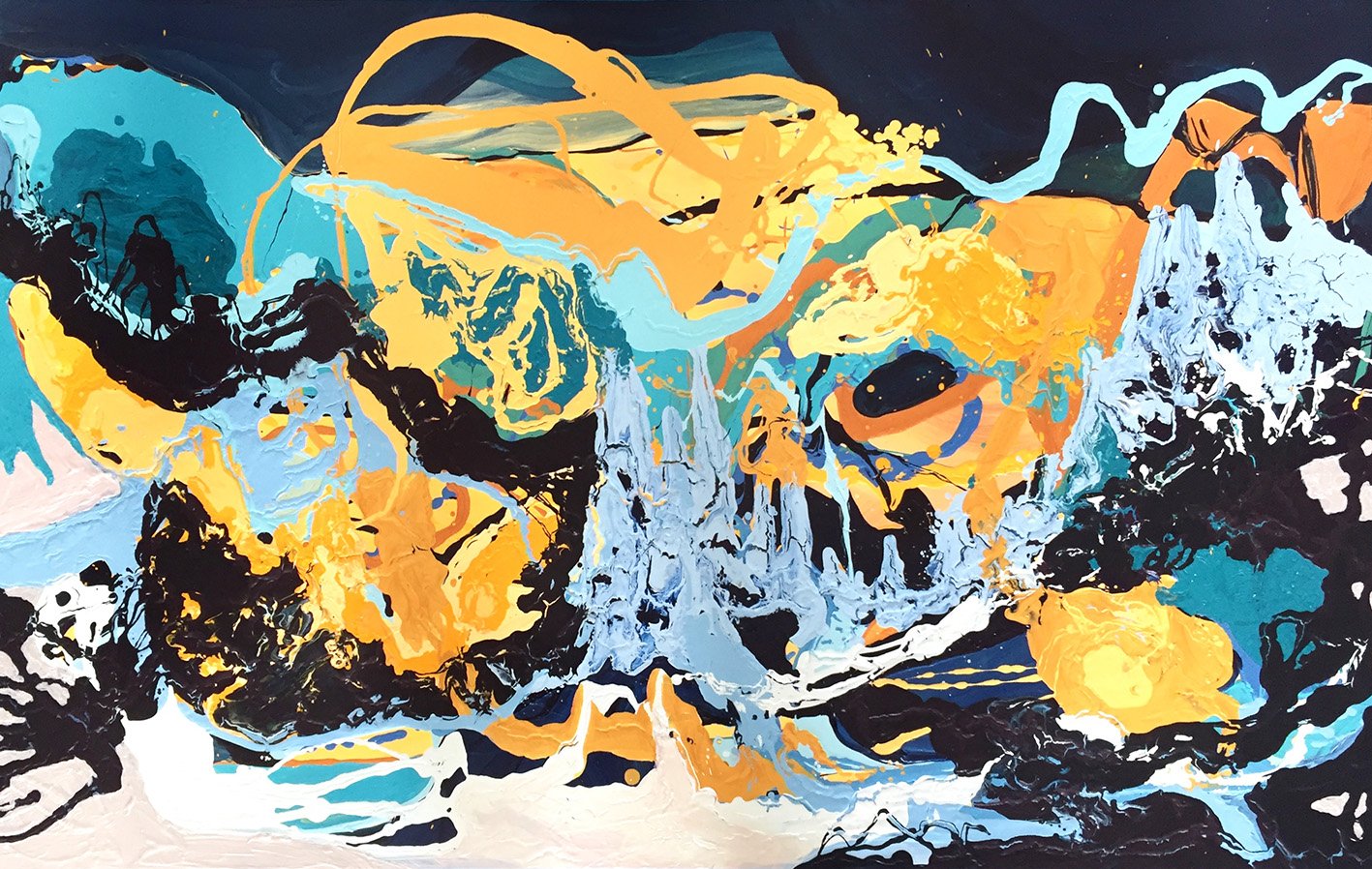 Polar Shift. 2017. Acrylic on canvas. 143x90 cm. 56x36 in