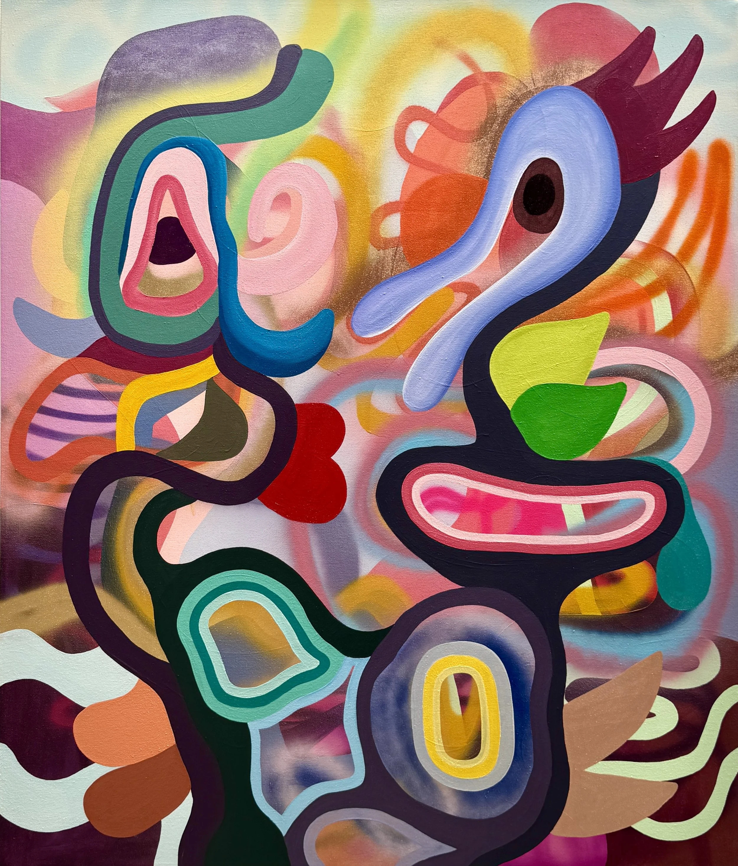 Avis. Dino Urpí. Oleo, Acrilico, Spray sobre lienzo. 130x110x4cm. 2026.jpg