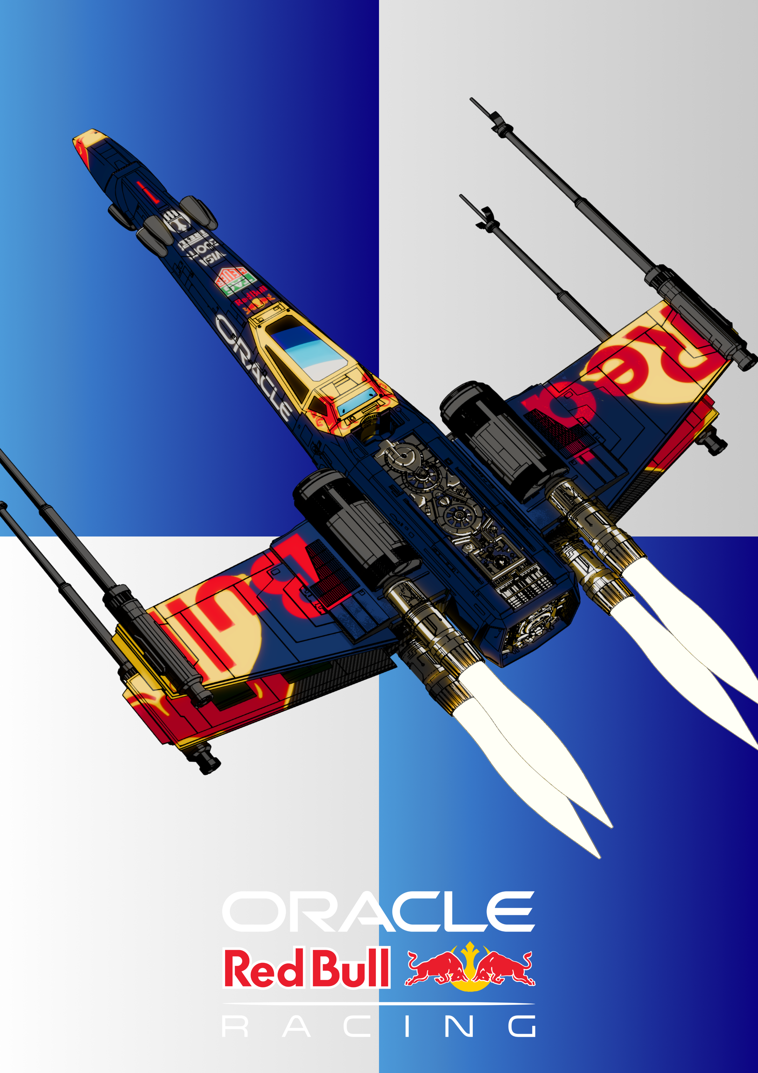 Redbull Racing X-Wing Poster