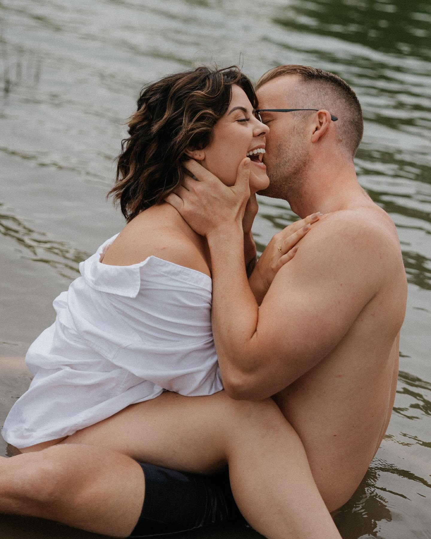 Your engagement photos can be WHATEVER YOU WANT THEM TO BE!!! When Rachel told me she wanted to do some spicy photos at a lake, I was so excited!!!

Remember, this is your engagement, this is your life! If you want unique engagement photos, do it!!! 