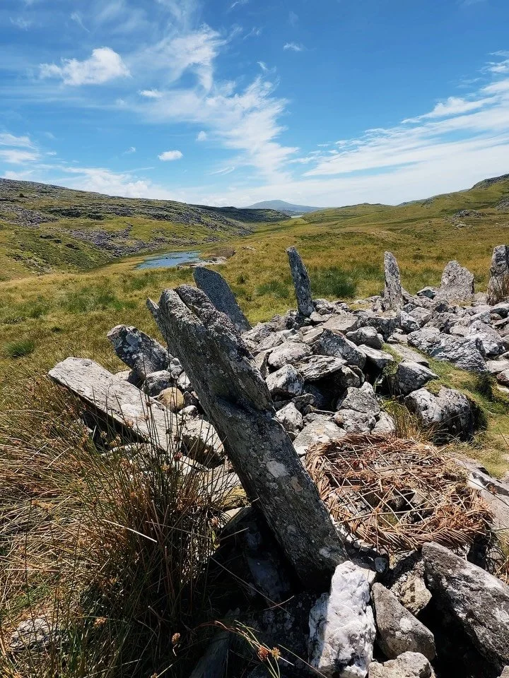 Witchy af. 🧙&zwj;♀️ Finally hiked up to Bryn Cader Faner, and while the hike nearly killed me and my weak calf muscles, just look at that Bronze Age crown of thorns!

(I&rsquo;m writing a fictional scene set here and Jonno &ndash; an expert hiker &n