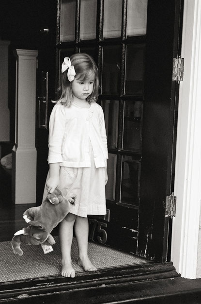 girl with toy at home photo by Portland photographer Linnea Osterberg