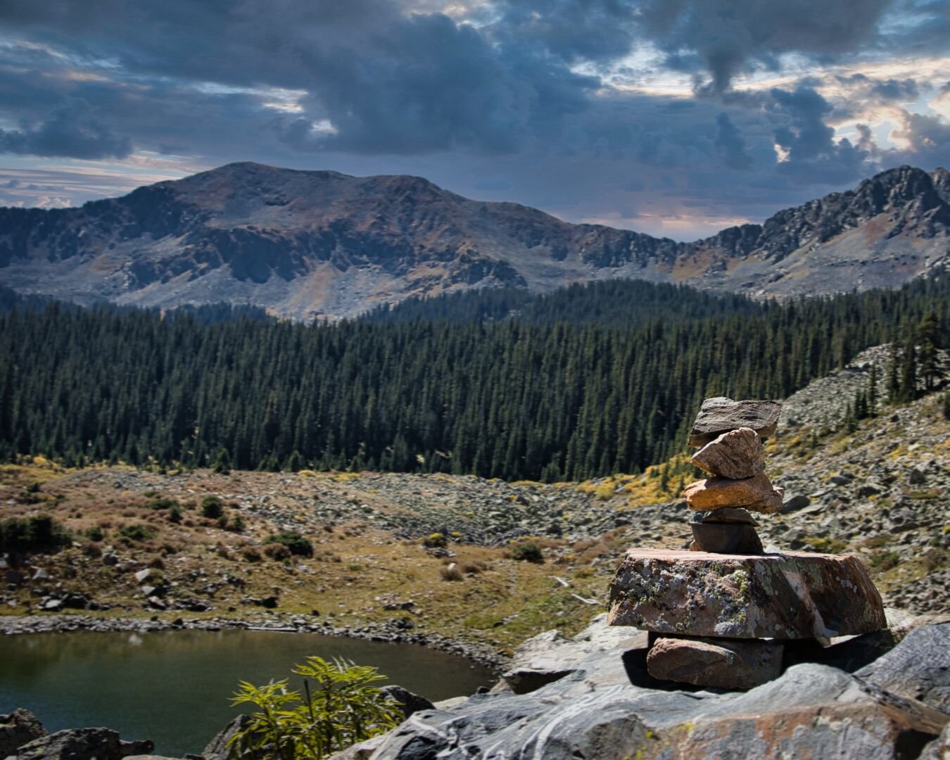 El Nogal Trail Taos New Mexico trail hiking in the spring landscape