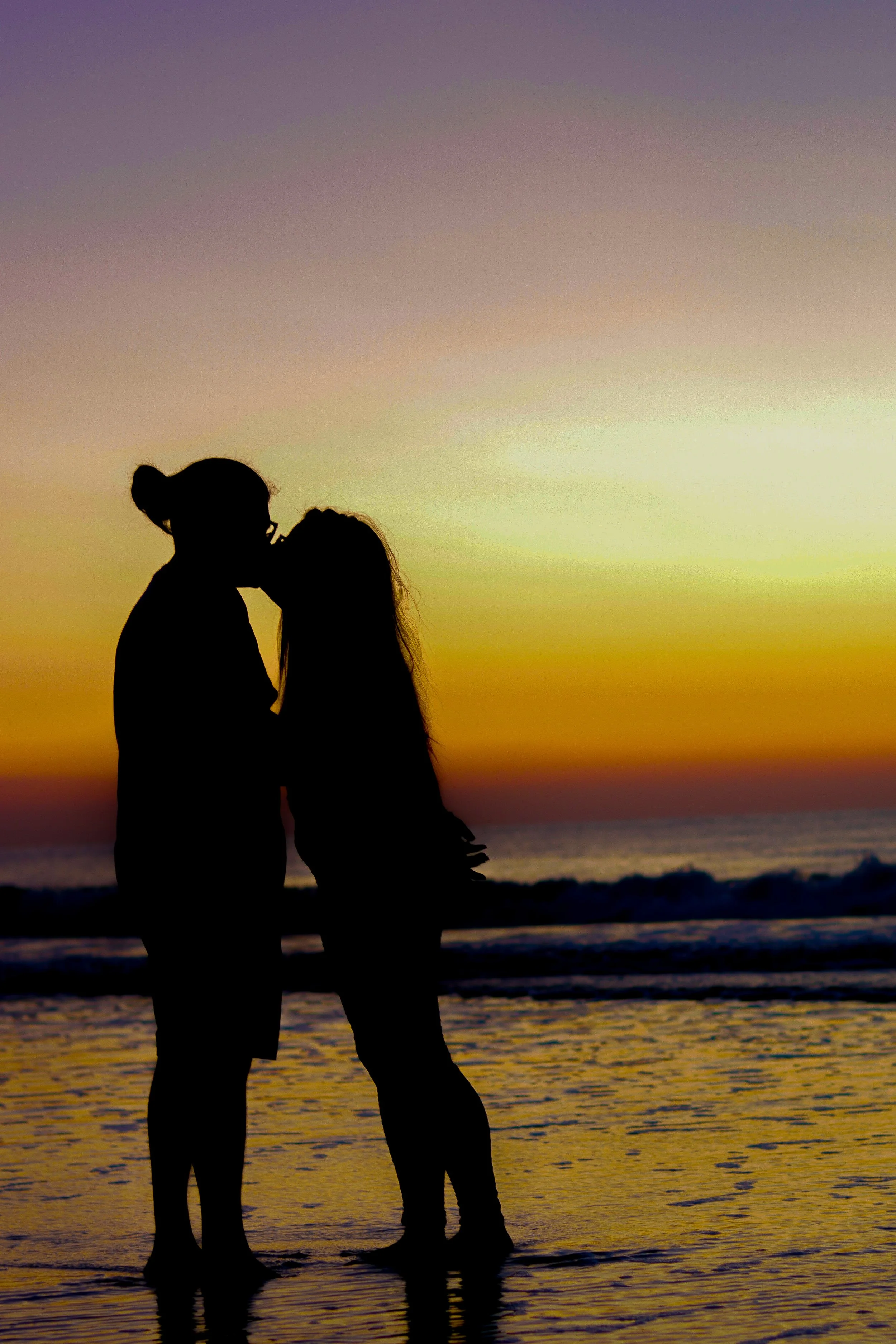 Couples portraits in Jacksonville Florida at sunrise at the beach