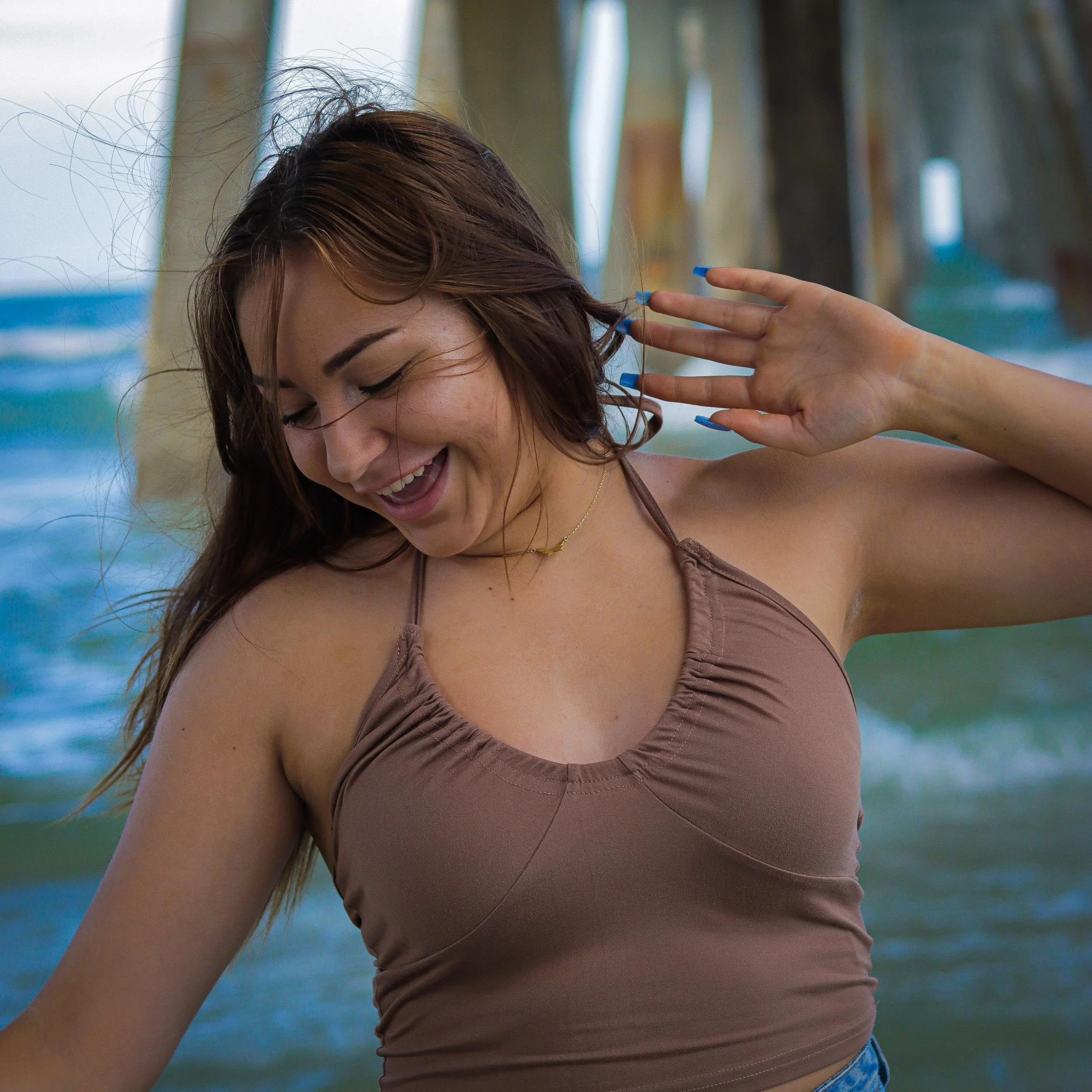 Jacksonville Florida portrait photography session while at the beack