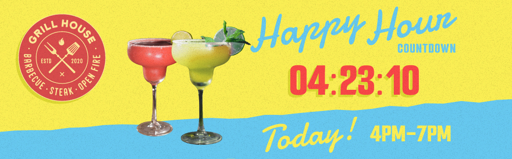 Make your design pop with dynamic elements such as a countdown, or animations.