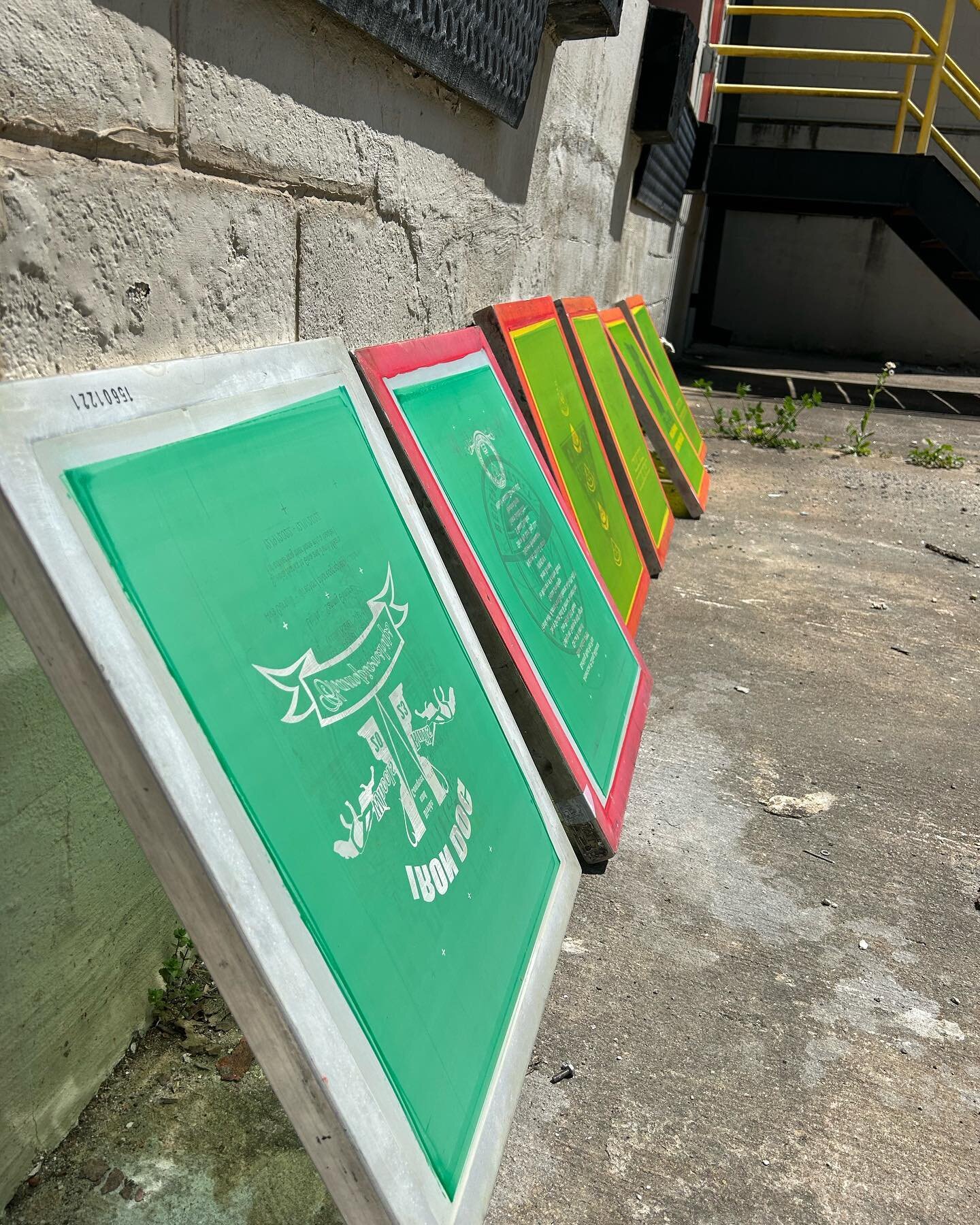 Our screens asked if they could go outside and play in the sun today&mdash;seemed like a good idea to us. 🤷&zwj;♂️

Post-exposing by sunlight. ☀️