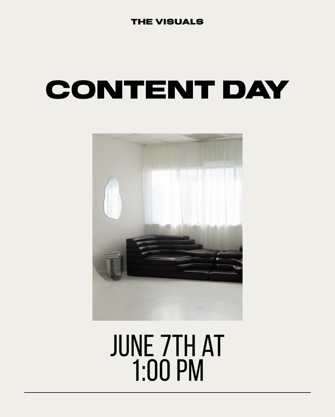 Content Day is back! 🤍
We&rsquo;re so excited to host our second Content Day on Saturday, June 7th from 1 PM to 4 PM 🫶and this time, you get access to ALL THREE of our studios!

Whether you&rsquo;re looking to shoot content for social media, explor
