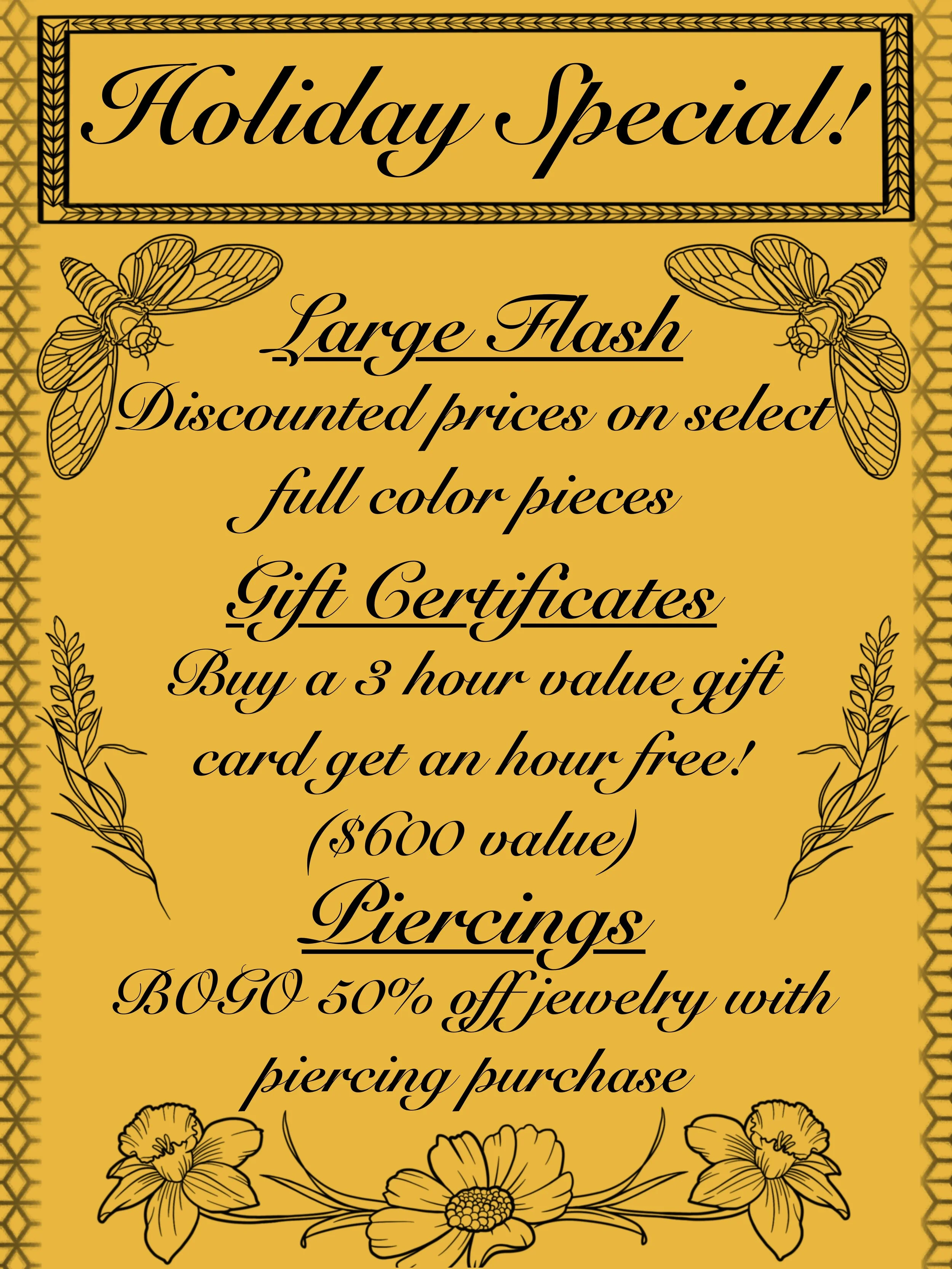 Holiday Specials
