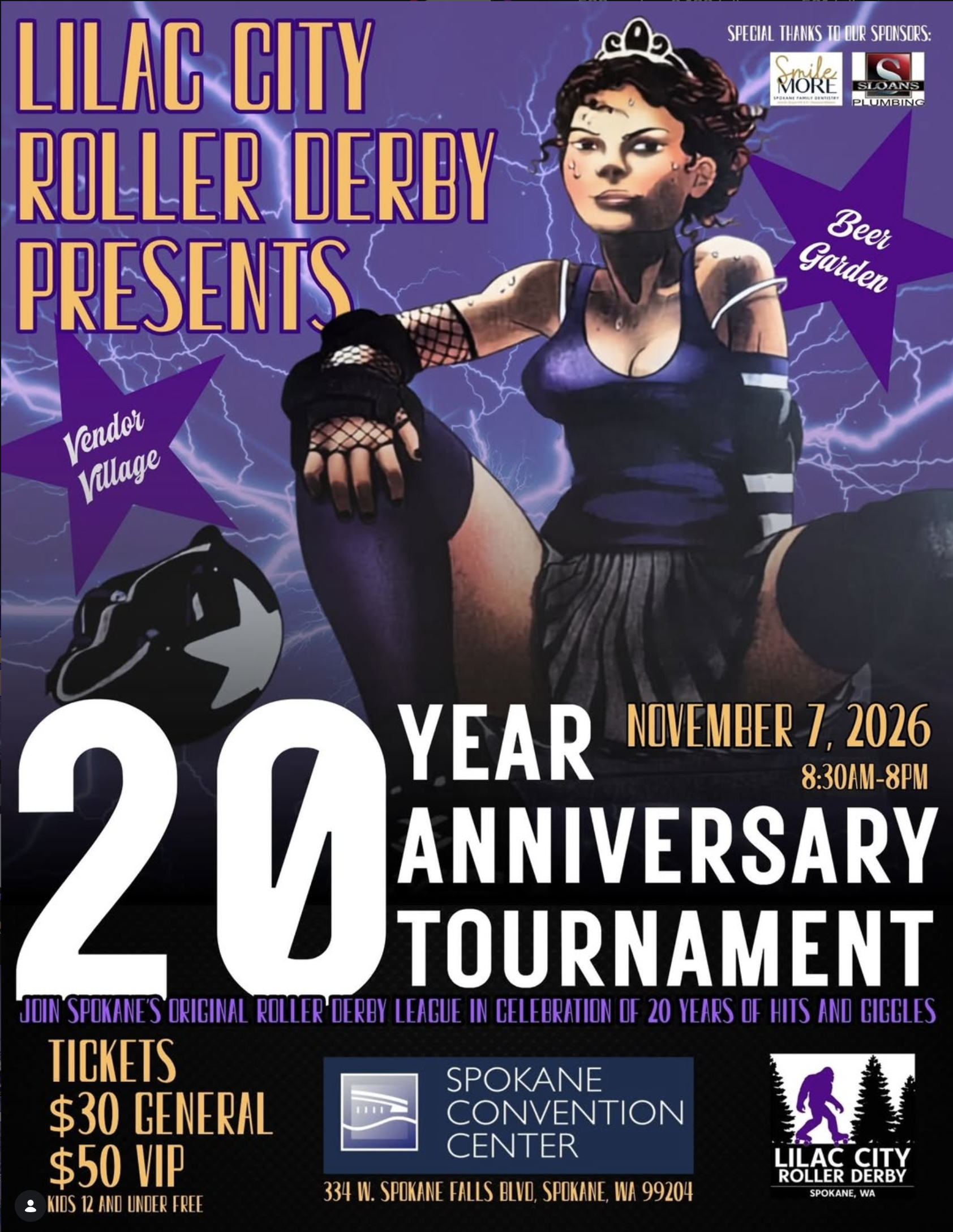 Lilac City Roller Derby 20th Anniversary!