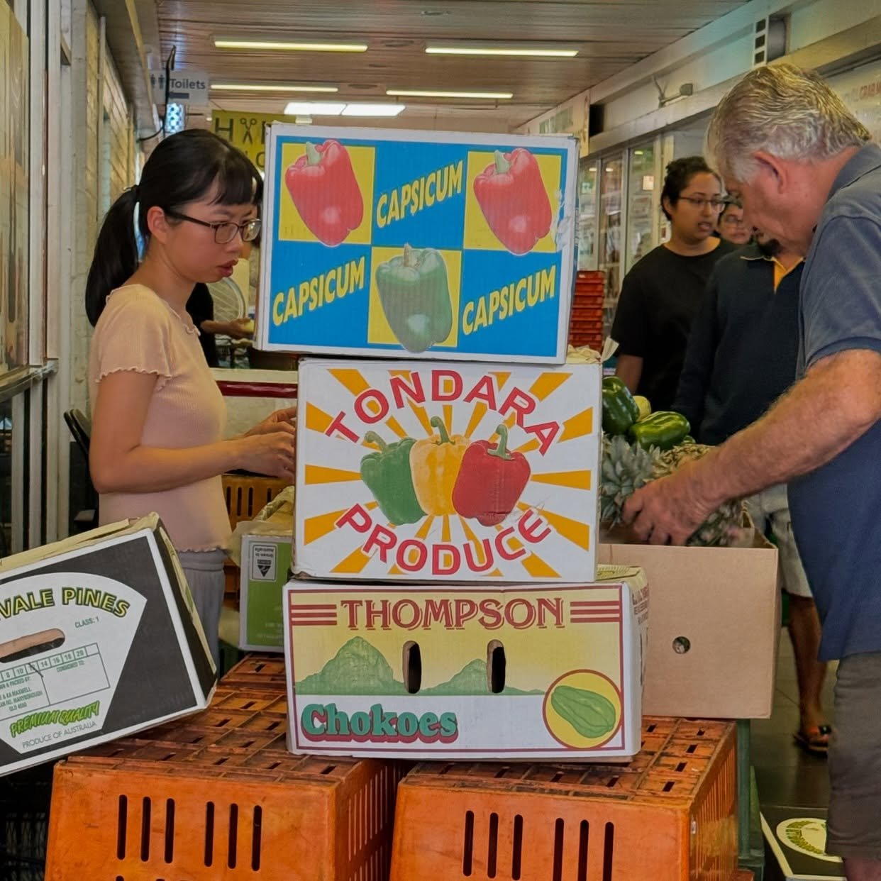 Rapid creek markets / fruit &amp; veg box graphic design 🫑