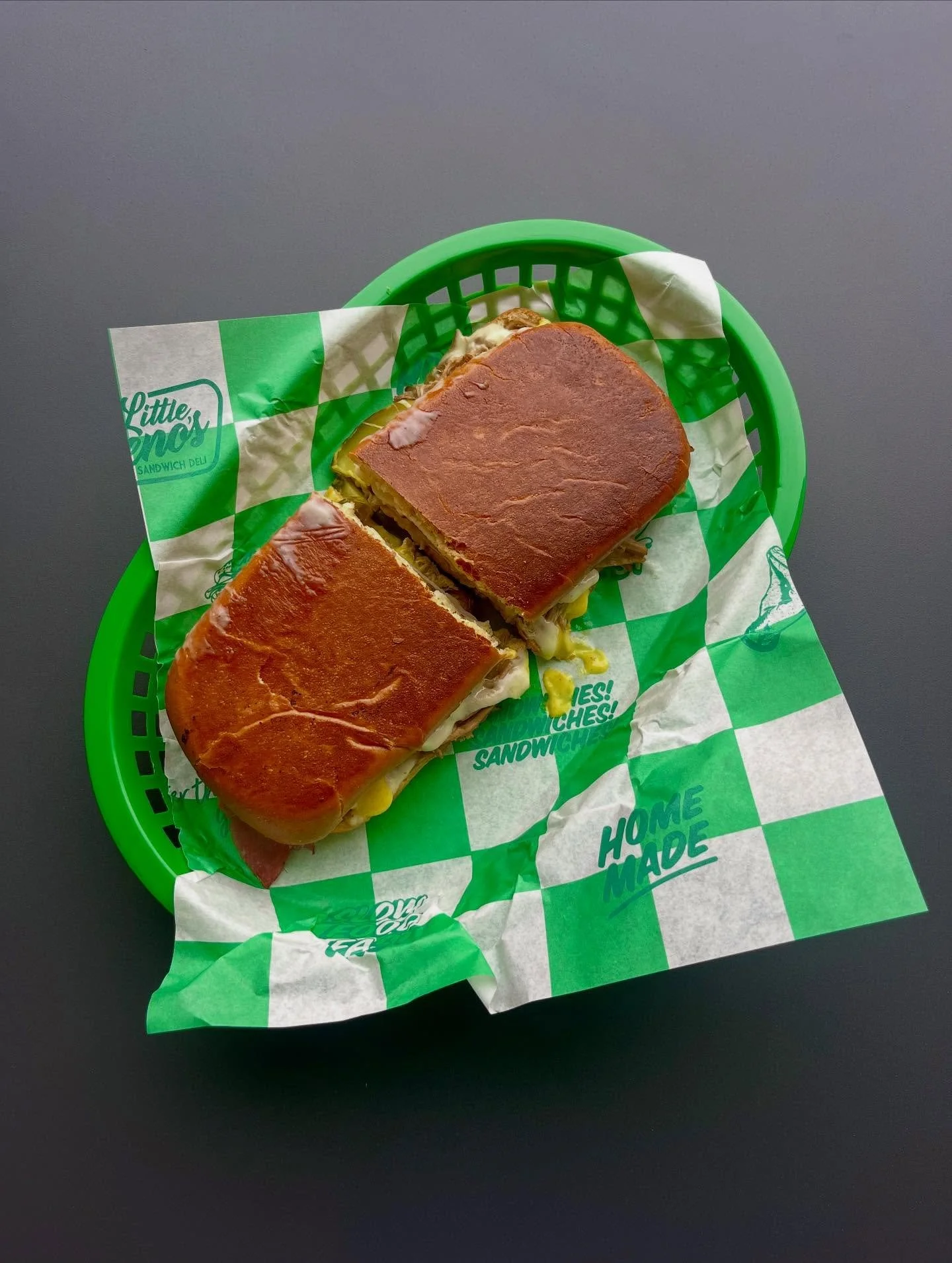 CUBANO
Grilled Cuban Bread
Roast Mojo Pork
Smoked Ham
Pickles
Swiss Cheese 
Mustard Aioli
.
.

.
.
.
.
.
.
.
.
.
.
.
#deli #sandwiches #newyork 
#cafe #reuben #cubano 
#banhmi #italian #breakfast 
#bagel #vegan #vegansandwich 
#veganfood #newyorkdeli