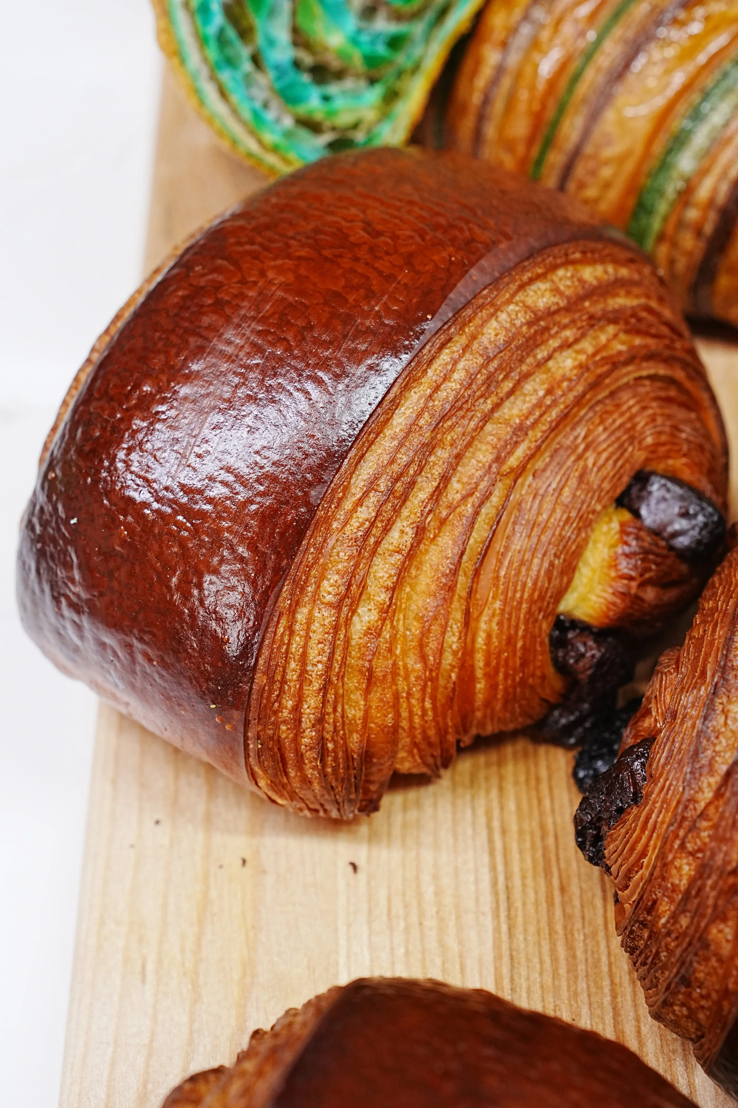 Pain Au Chocolat with many layers