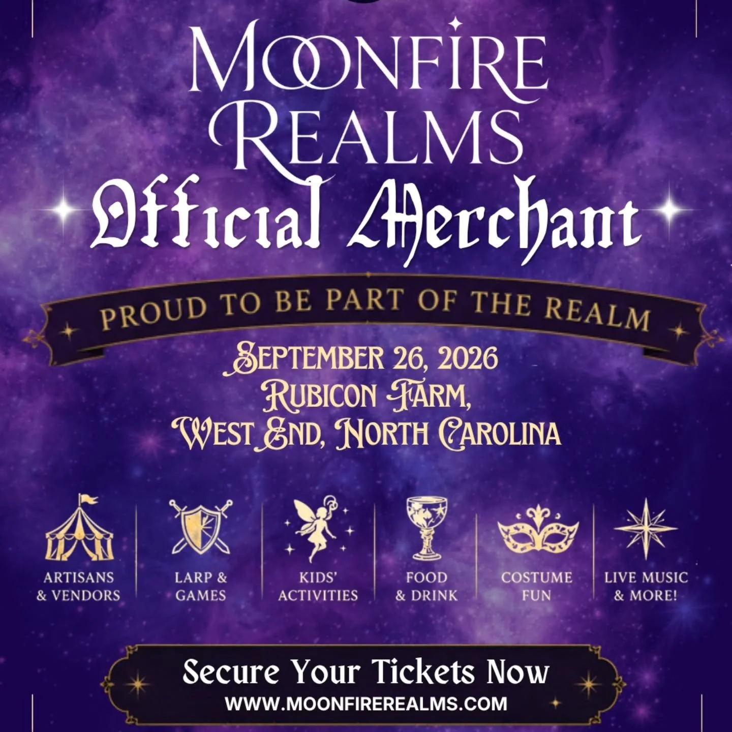 Excitedly planning my outfit and all the dragons, moons, stars, and fantasy fun to create for this event!

Grab your tickets now and join me for all the amazing events planned for the day!