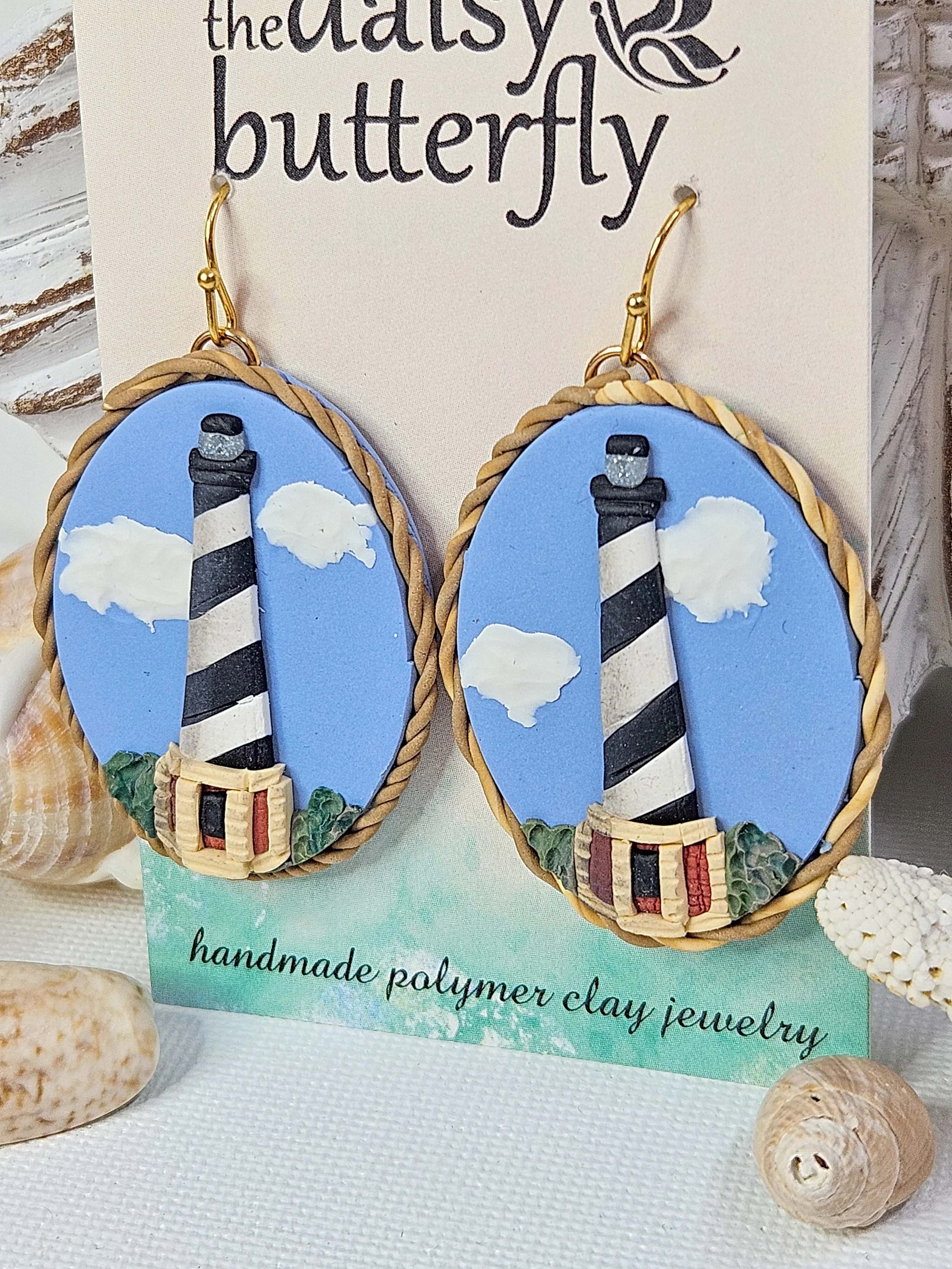 Handmade North Carolina Lighthouse Collection 1 - Landscape Details